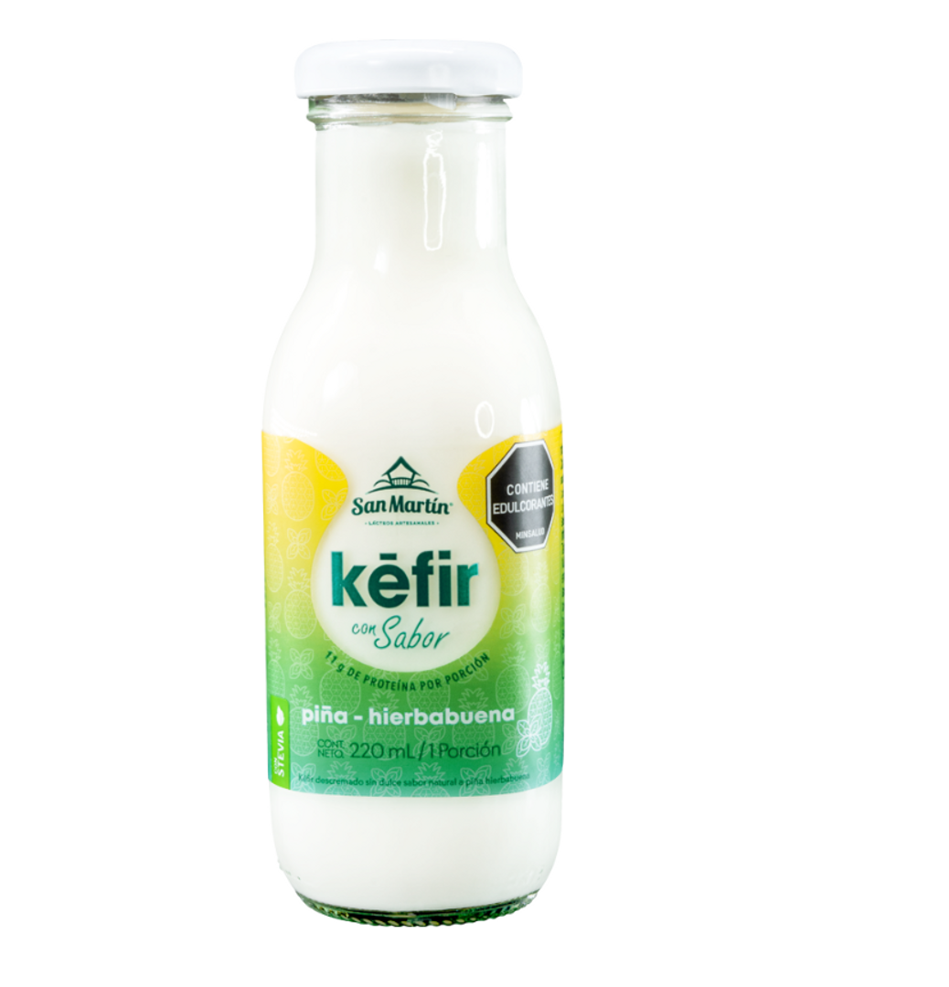 KEFIR SABOR PIÑA HIERBABUENA X 220ML SAN MARTIN
