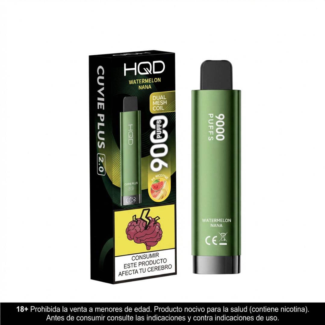 Hqd Cuvie Plus 2.0 Watermelon Nana 9.000 Puffs
