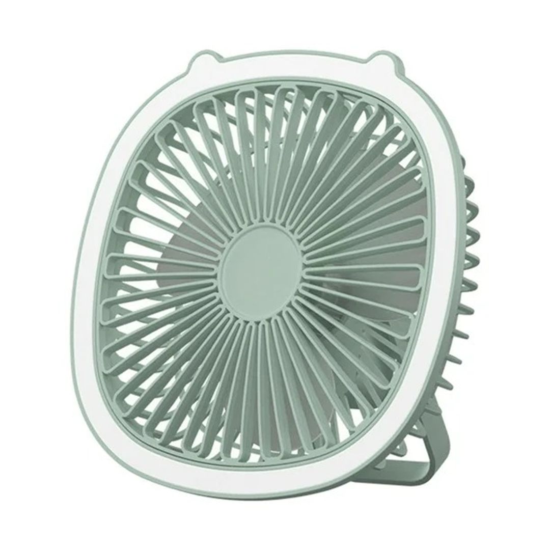 VENTILADOR RECARGABLE CON LUZ