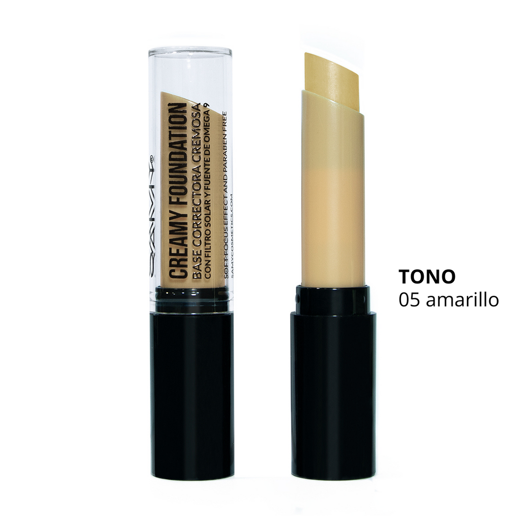 BASE CORRECTORA CREMOSA EN BARRA SAMY