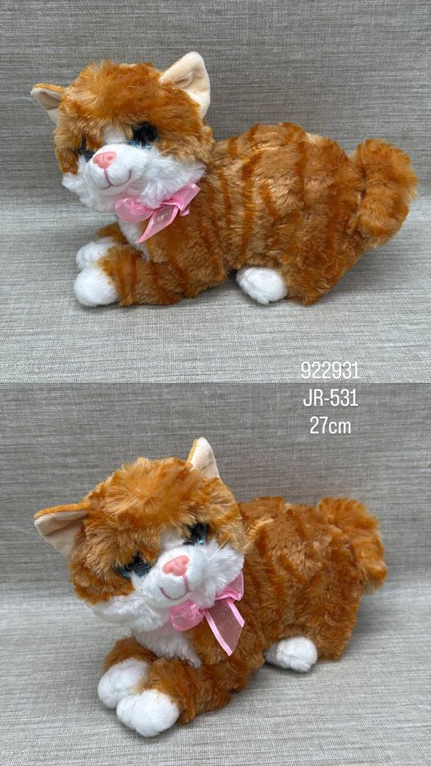 GATO CON MOÑO 27 CM