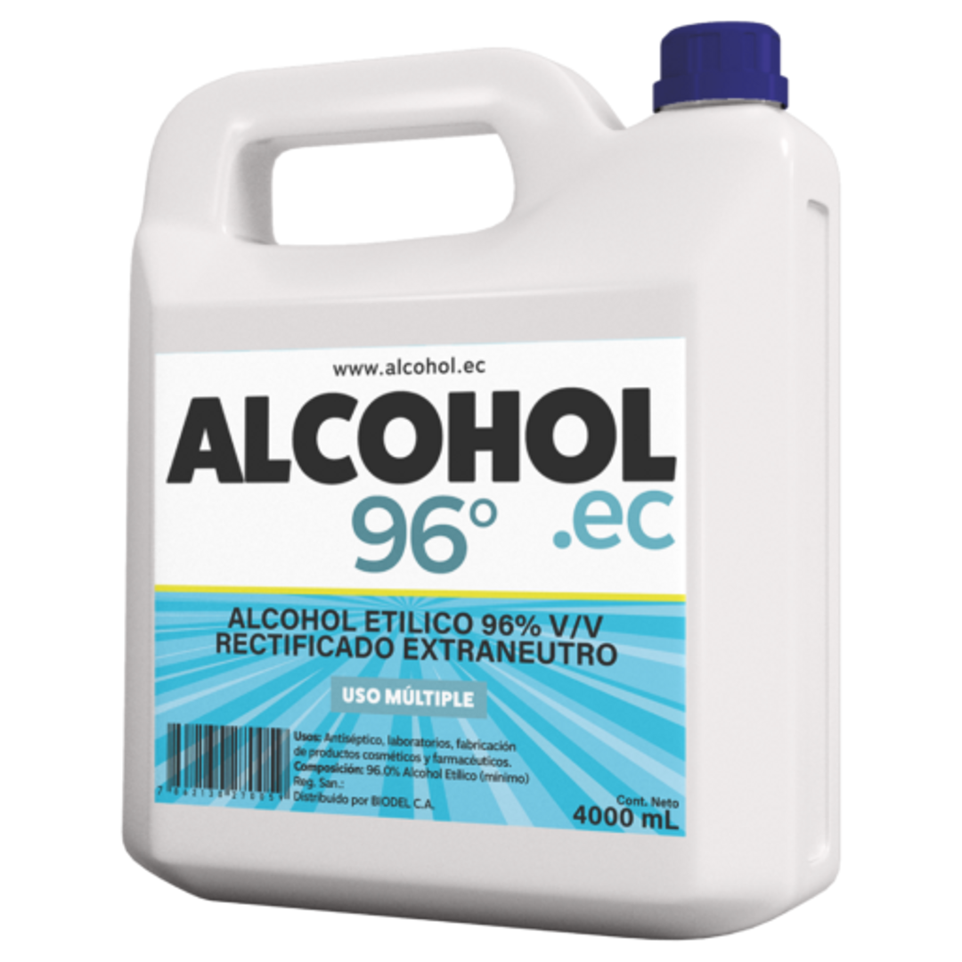 ALCOHOL ETILICO AL 96% X 3.750 ML