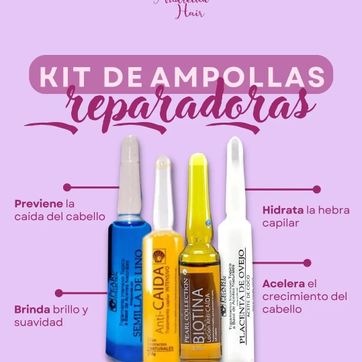 Imagen del producto Kit de ampollas andreina hair 