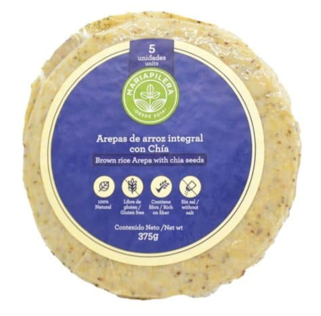 AREPA DE ARROZ INTEGRAL CHIA
