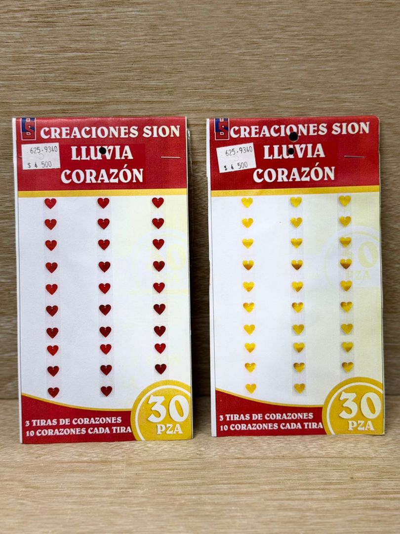 625 LLUVIA CORAZÒN