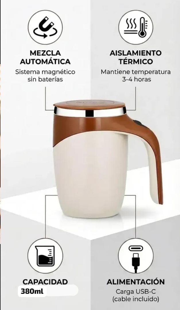 Taza eléctrica mezcladora 