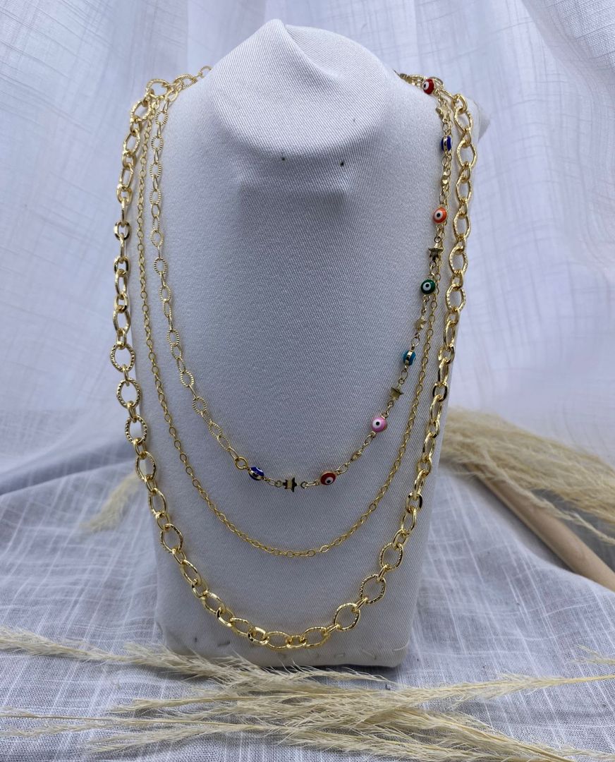 Cadena, dorada, covergold 