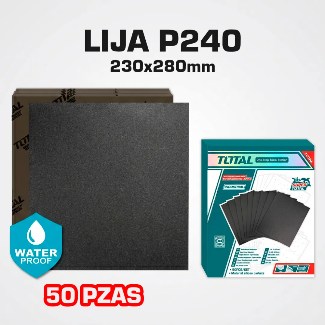 LIJAS P240 50 PIEZAS