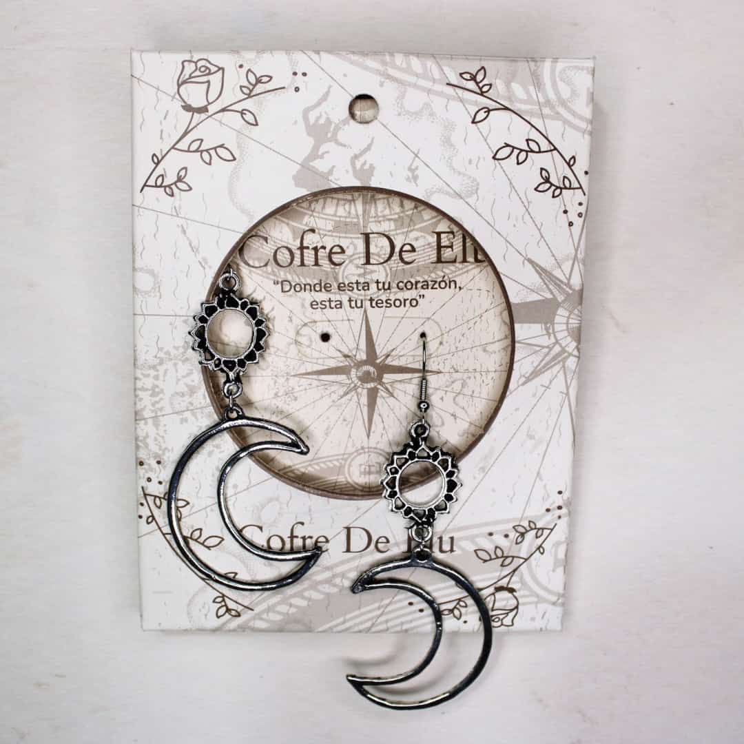 ARETES SOL Y LUNA