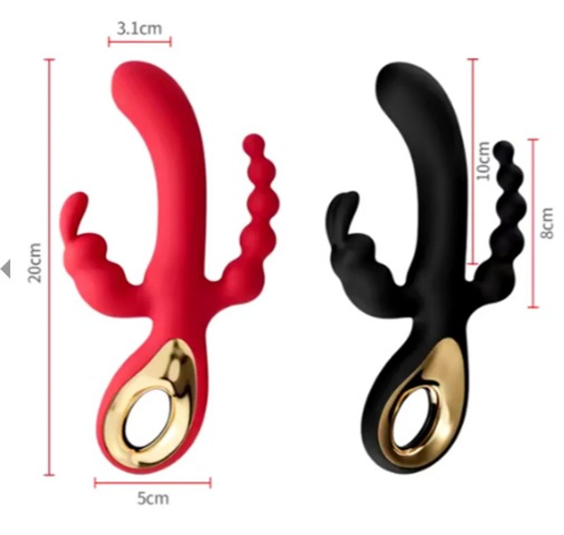 Vibrador rabbit Triple Estímulo Katuysha. 