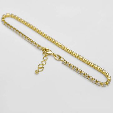 Tobillera circonias cristal  - imagen 1