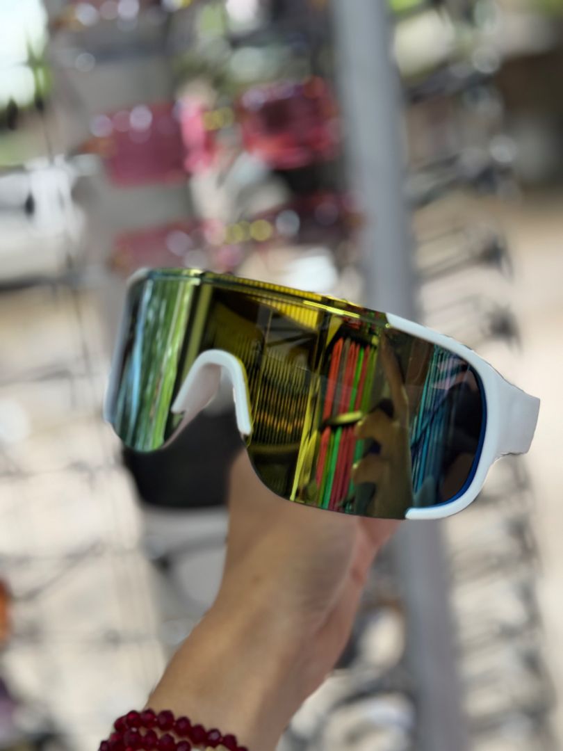 Gafas Deportivas de Pantalla Iridiscente