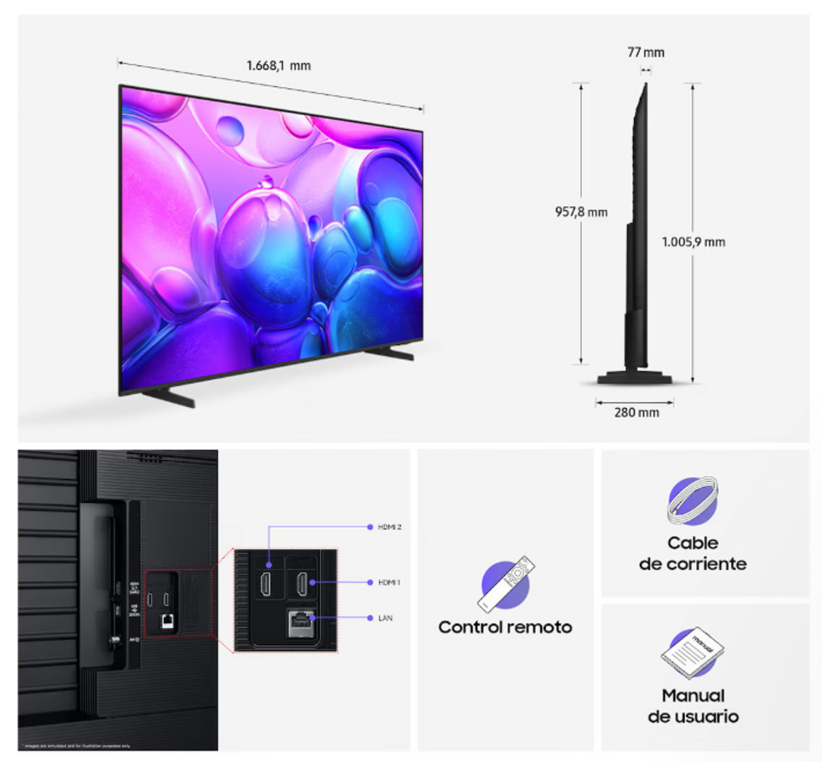 LED SAMSUNG 75" SMART QLED 4K