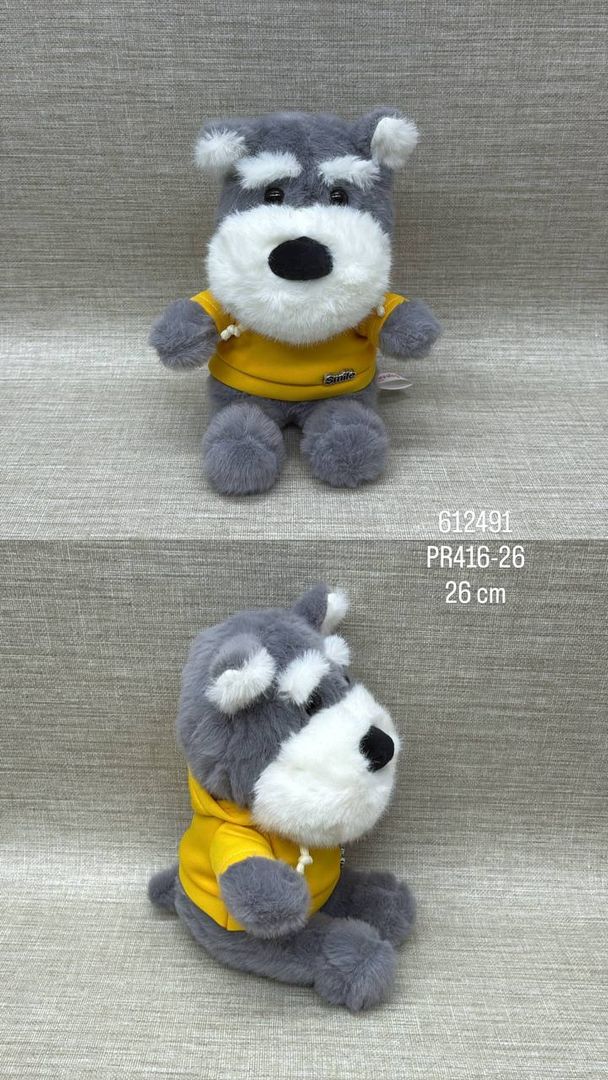 PERRO SCHNAUZER CON CAMISETA 26 CM