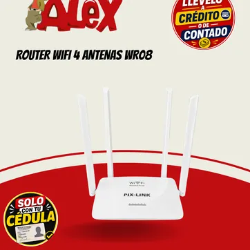 Imagen del producto ROUTER WIFI 4 ANTENAS WR08
