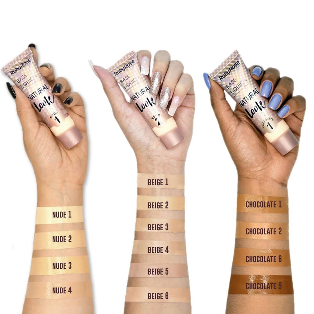 BASE LÍQUIDA NATURAL LOOK RUBY ROSE 