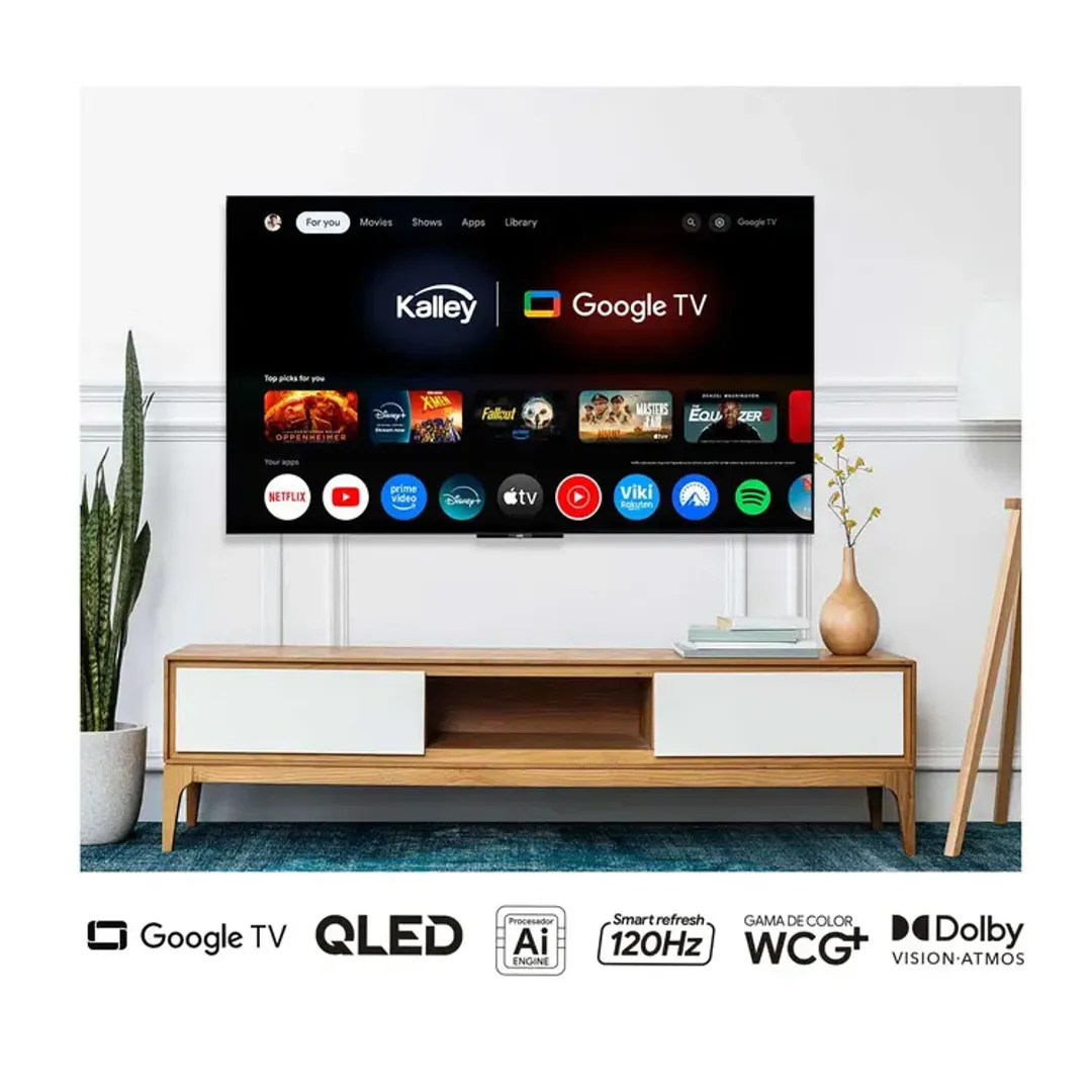 LED KALLEY 70 GOOGLE 4K QLED CONTROL VOZ