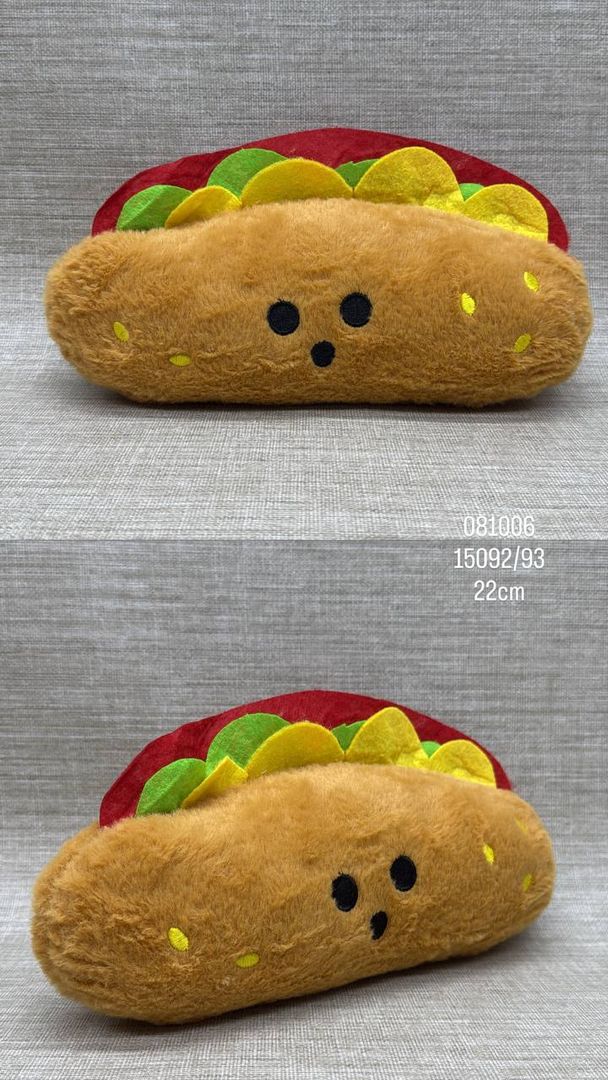 PELUCHE DE PERRO CALIENTE 20 CM 