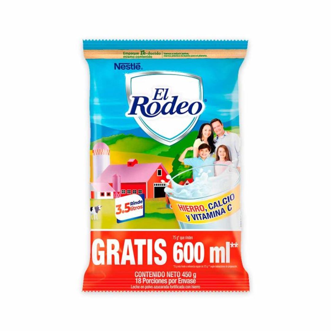 LECHE POLVO RODEO PG375 LL 450G