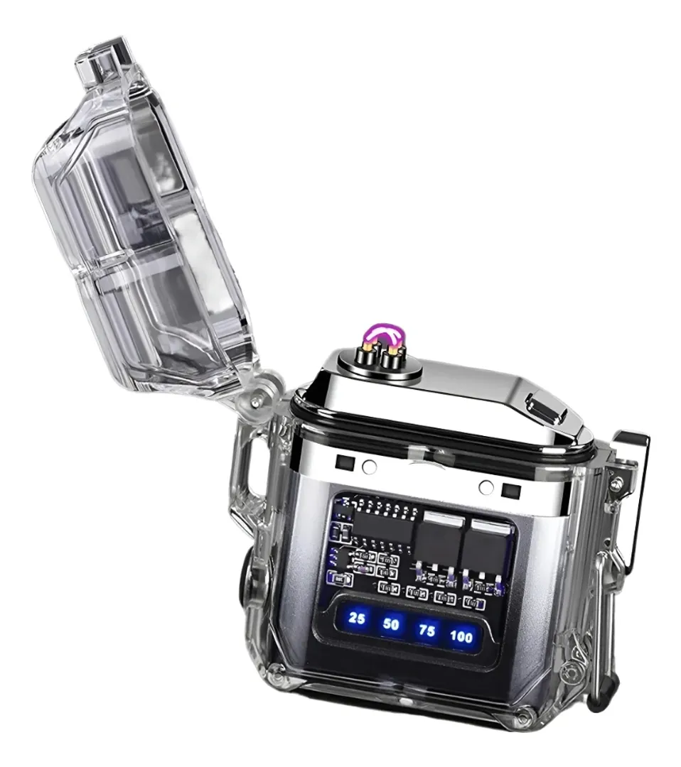 ENCENDEDOR MECHERO ELECTRONICO DOBLE ARCO 