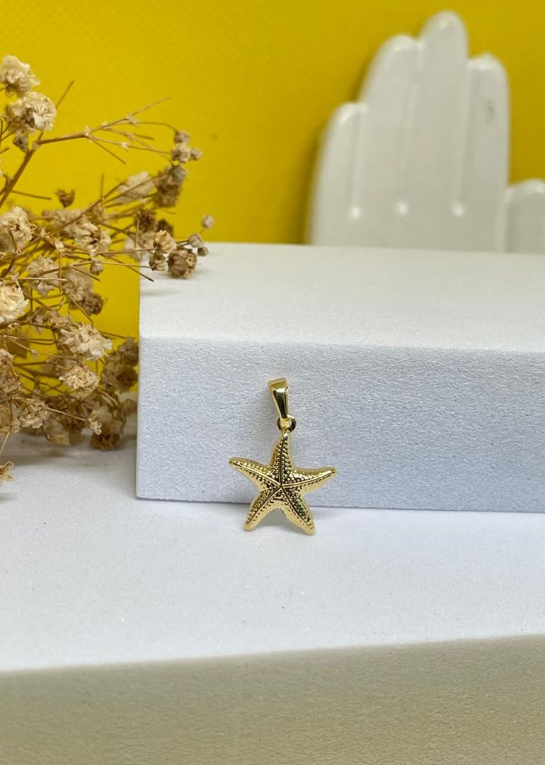 Dije estrella de mar tallada