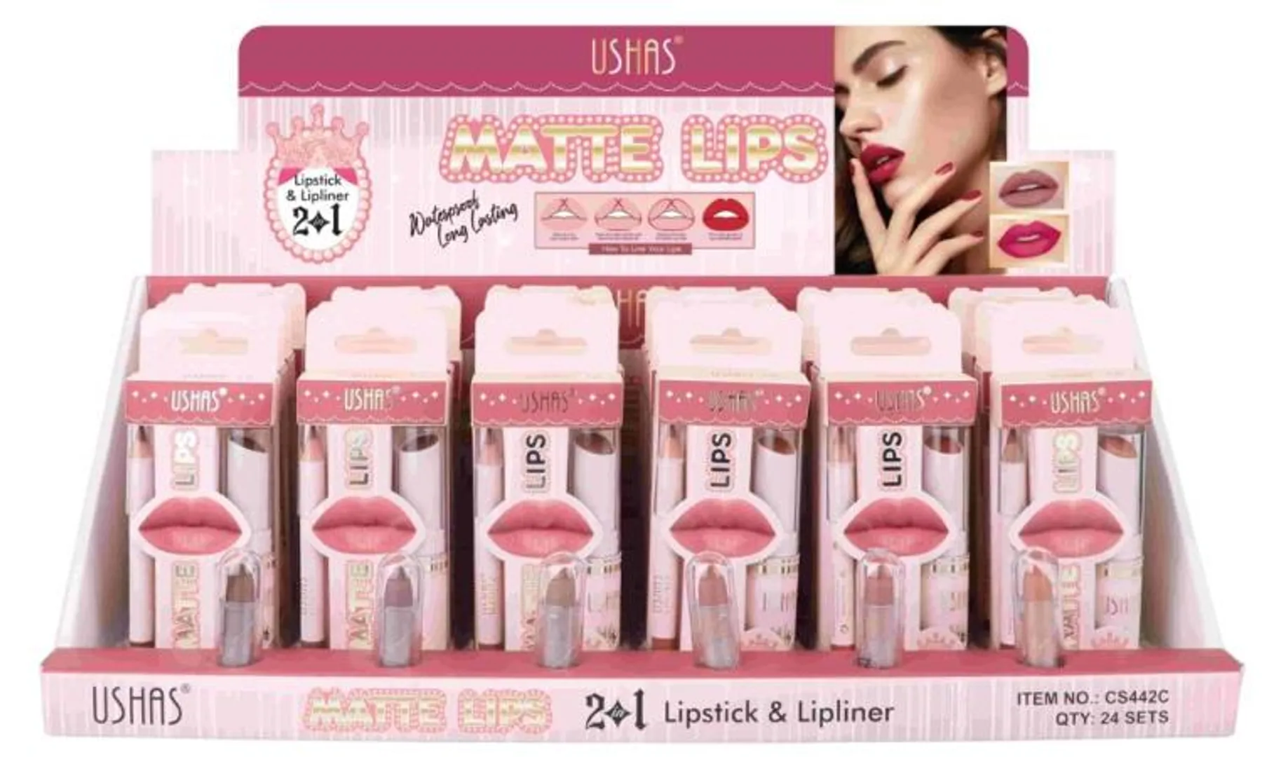 KIT LABIAL MATTE USHAS