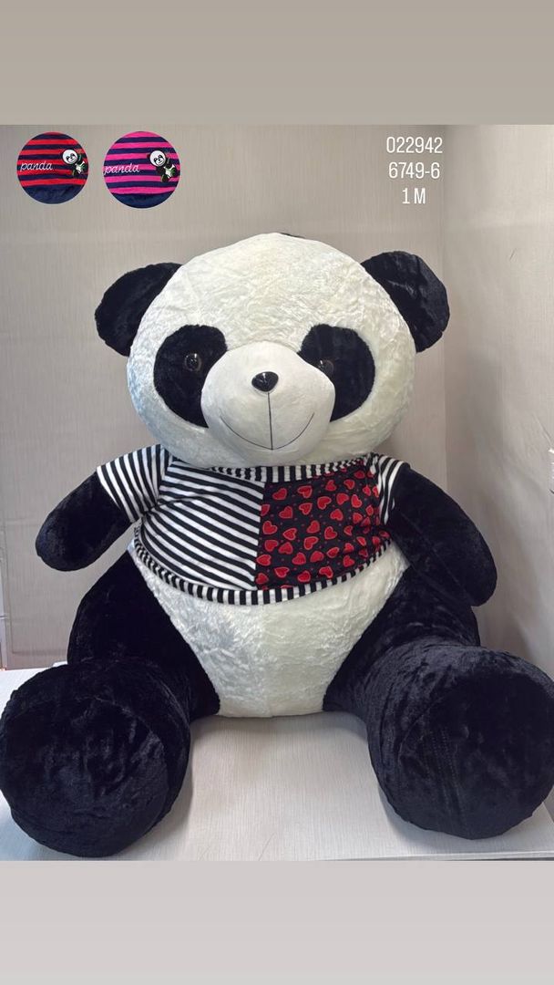 PANDA CON CAMISA (SURTIDA) 1 M