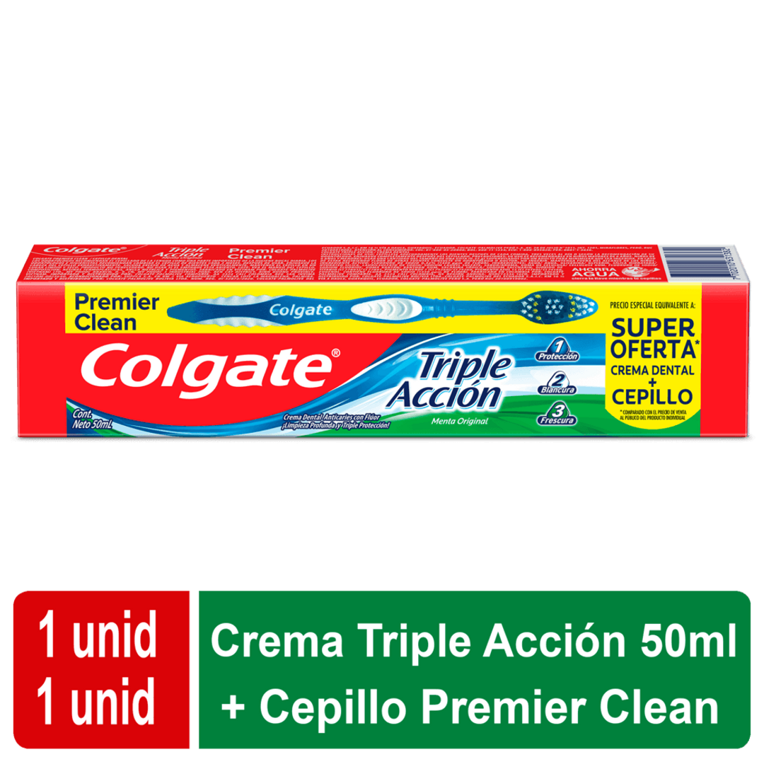 COLGATE T/ACCION 50ML + CEPILLO UNIDAD