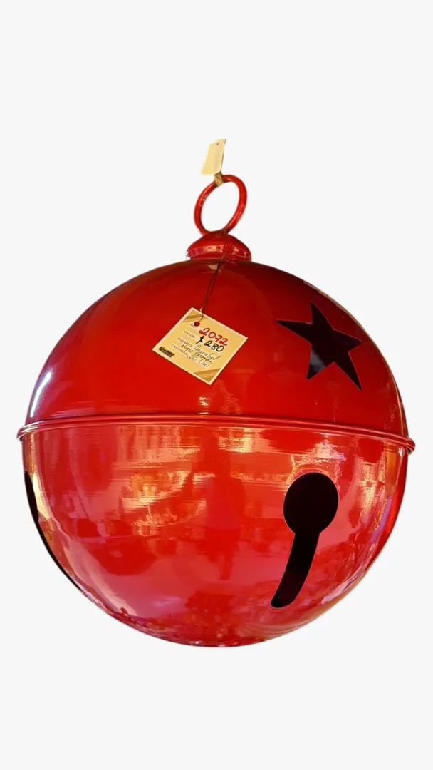 CASCABEL METALICO GRANDE ROJO