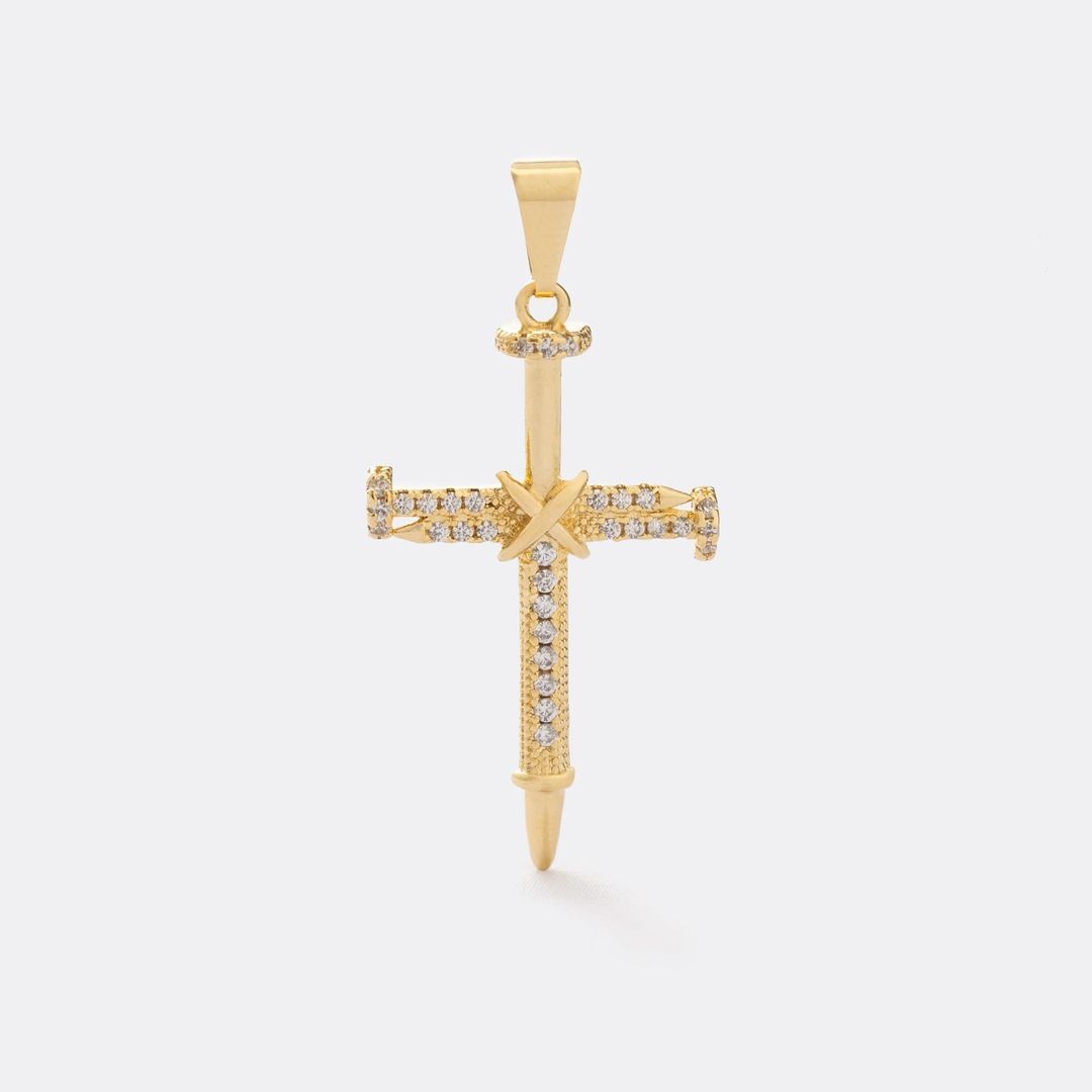 D cruz clavos cristal 