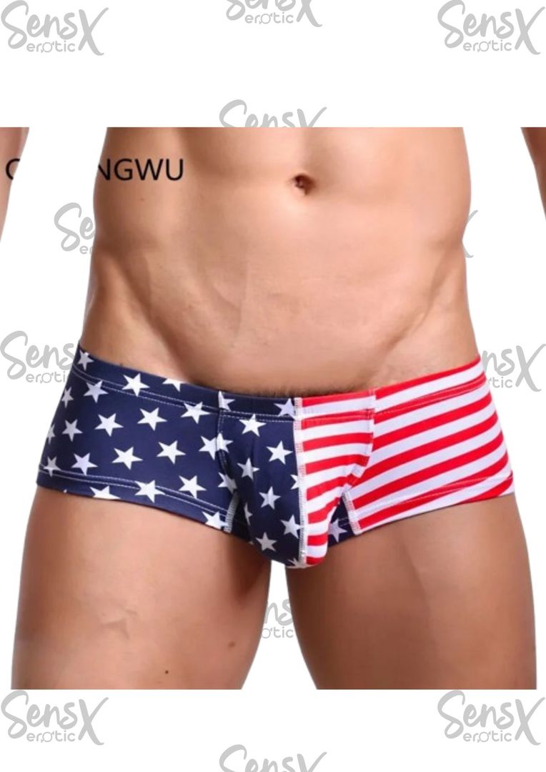 Bóxer masculino con diseño bandera de EE.UU