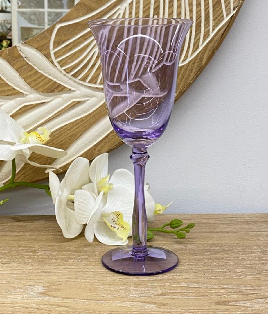 copa lila cristal lisa 