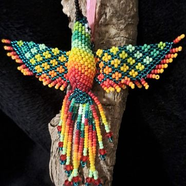 COLIBRI -Beaded Hummingbirds Hanging- - imagen 1