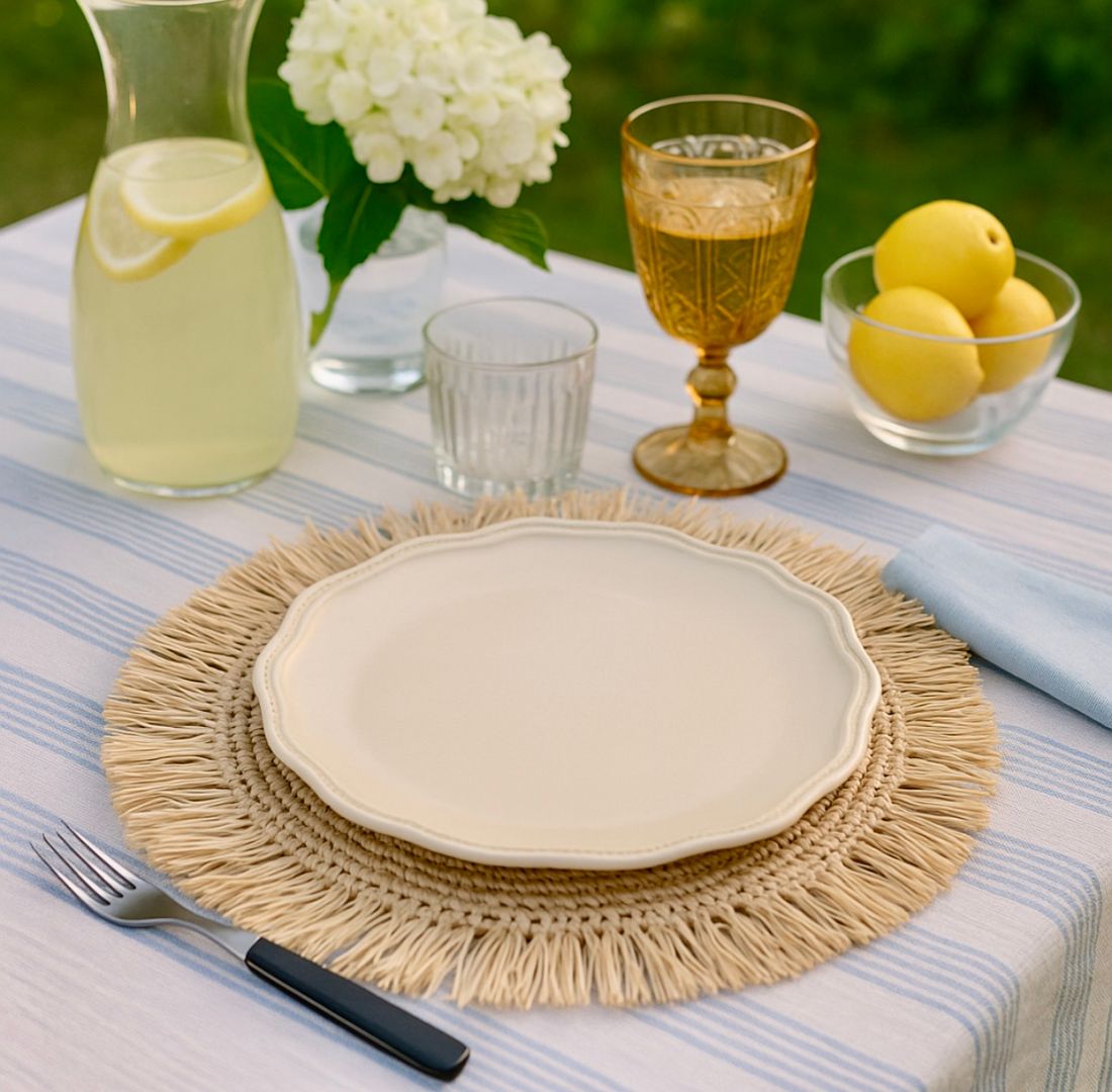 Plato de Sitio Fibras Naturales 