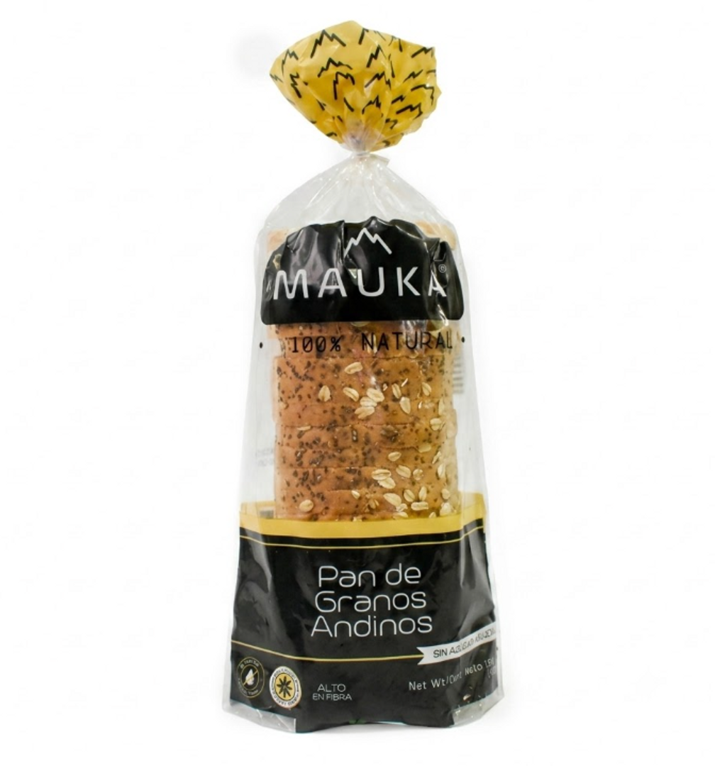 PAN MULTIGRANOS ANDINOS MAUKA SIN GLUTEN