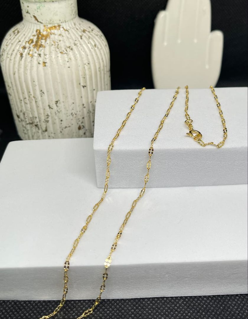 Cadena 60cm crispeta diamantada 2mm