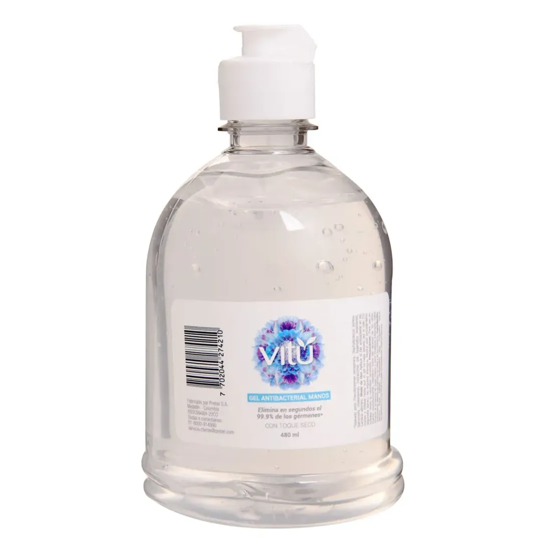 GEL ANTIBACTERIAL VITU*480ML
