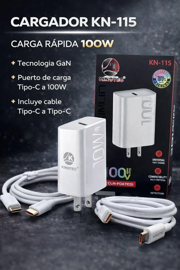 CARGADOR ULTRA RAPIDA 100 W TC-TC