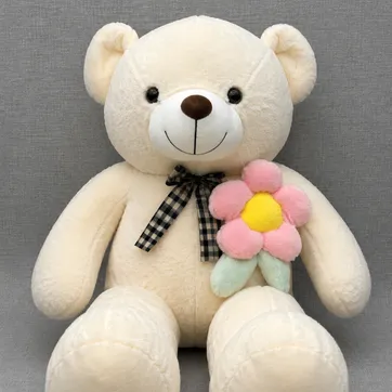 Imagen del producto OSO PATAS LARGAS CON FLOR ROSA 1 M