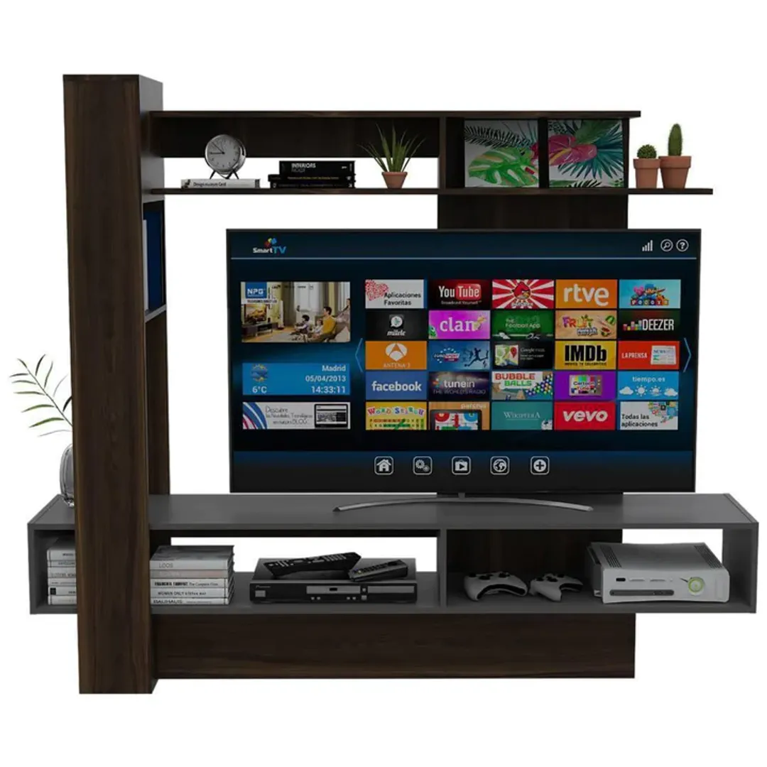 CENTRO ENTRETENIMIENTO FLAMENCO 178X180X40 HABANO