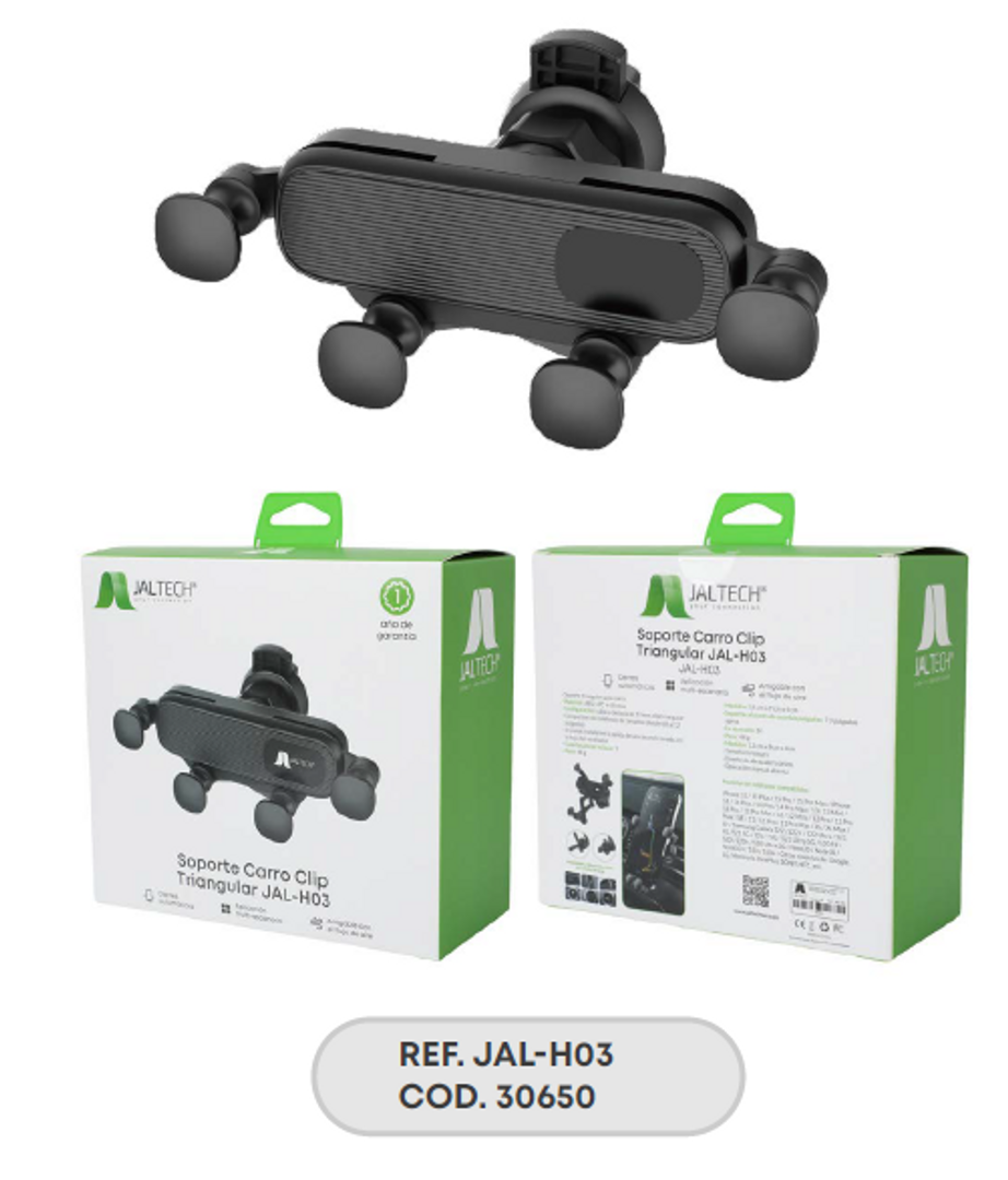 SOPORTE CARRO CLIP TRIANGULAR JAL-H03