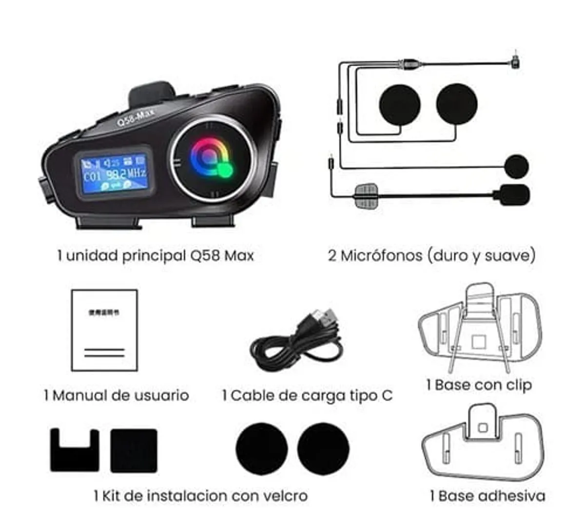  INTERCOMUNICADOR  Q58-MAX MOTO CASCO