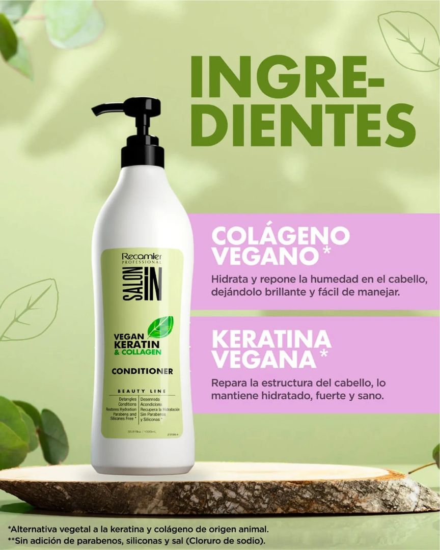 Acondicionador Vegan Keratin Recamier