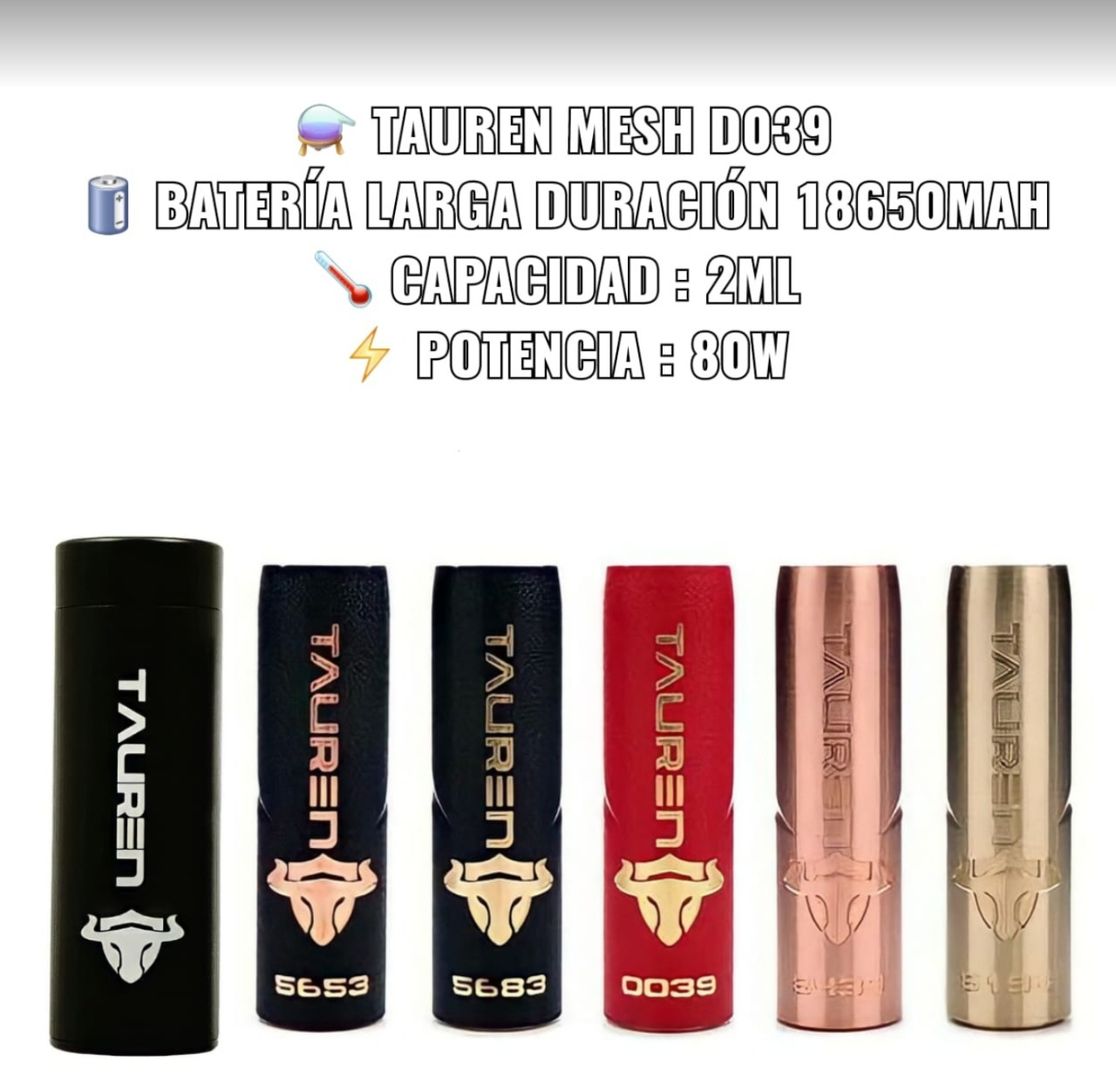 VAPEADOR TAUREN MESH D039