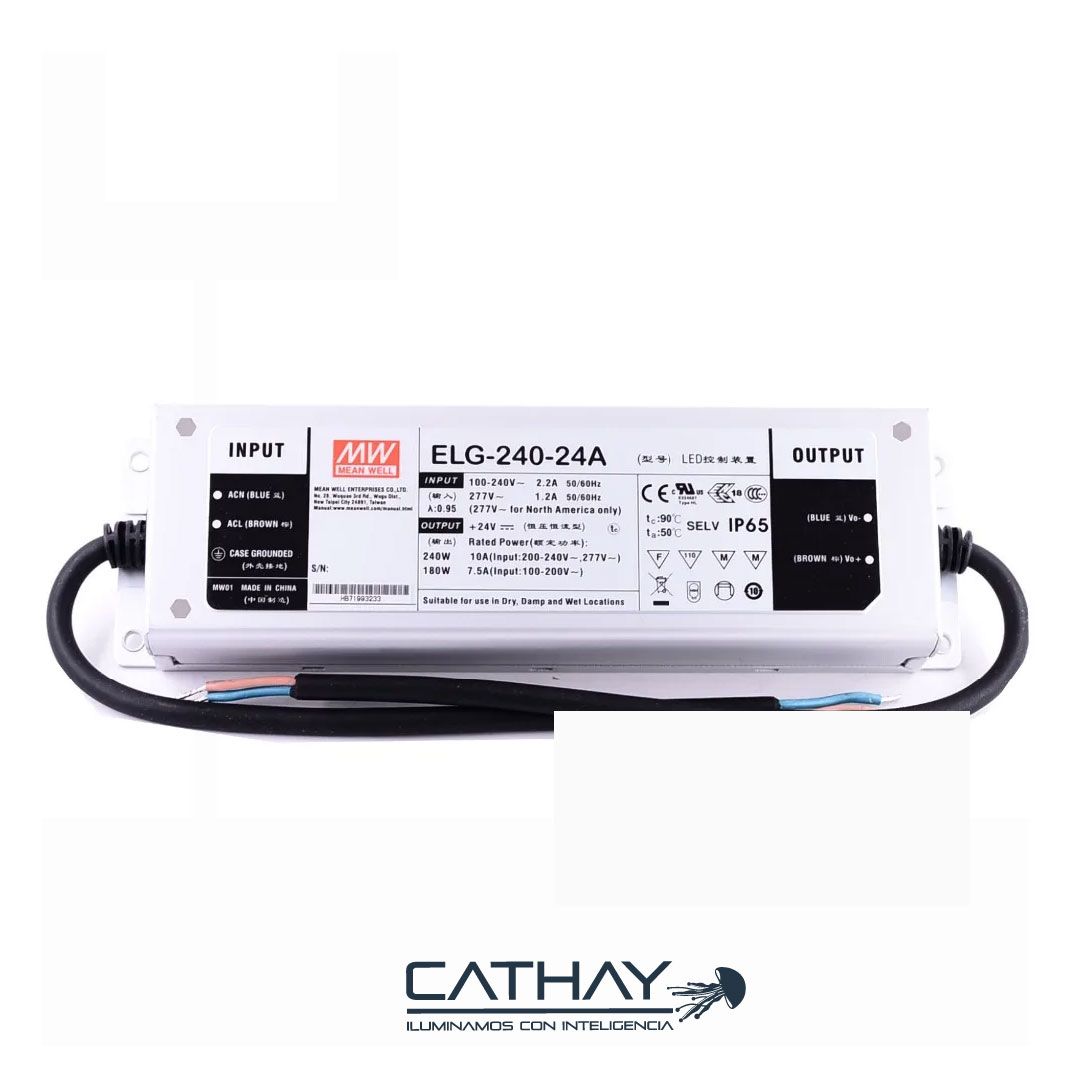 FUENTE DE PODER 24V 10AMP 240W DIMERIZABLE MEANWELL