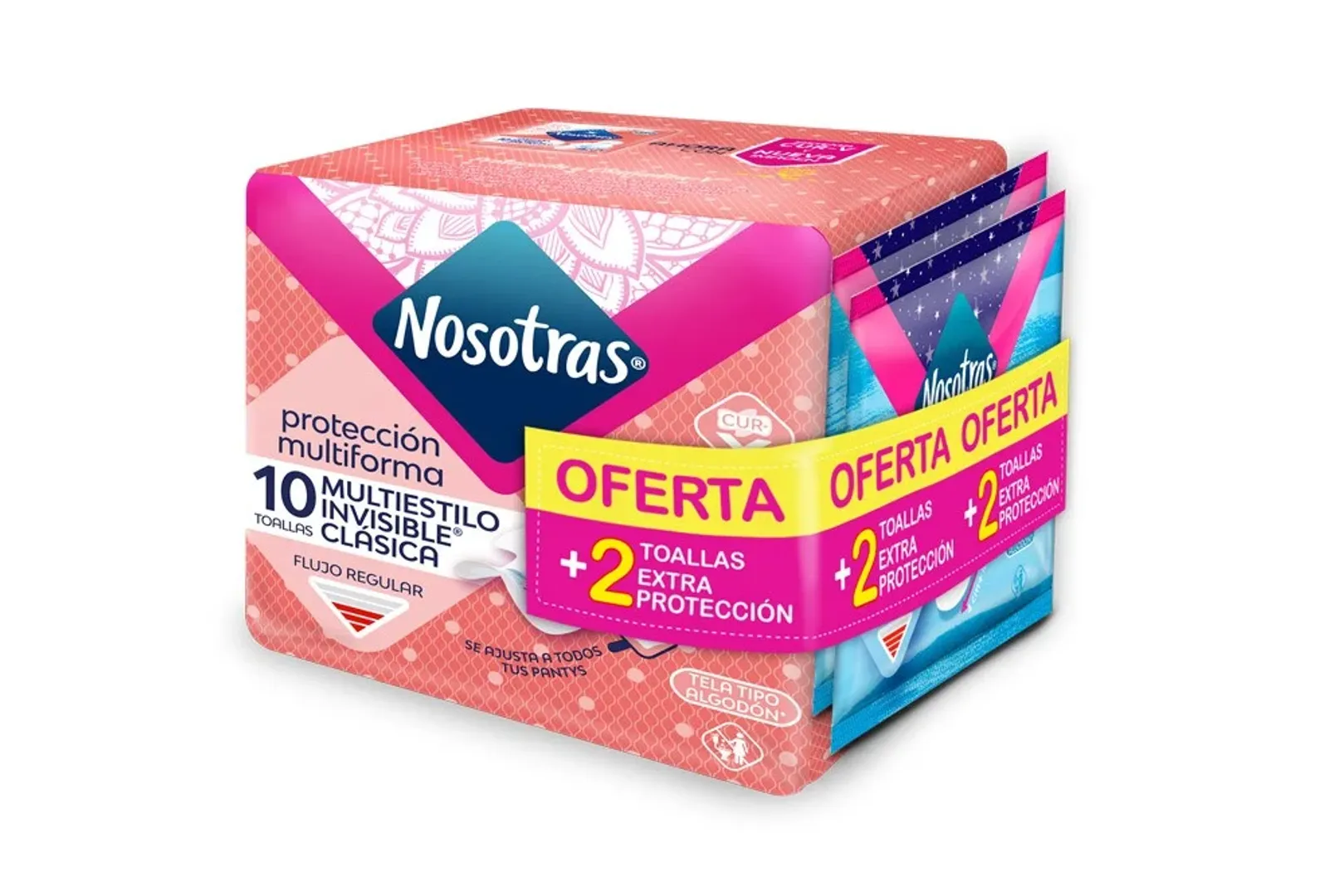 INVISIBLE CLASICA MULTISETILO*10