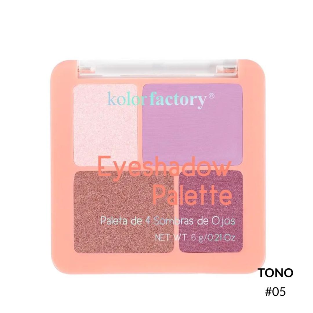 PALETA DE SOMBRAS X4 KOLOR FACTORY
