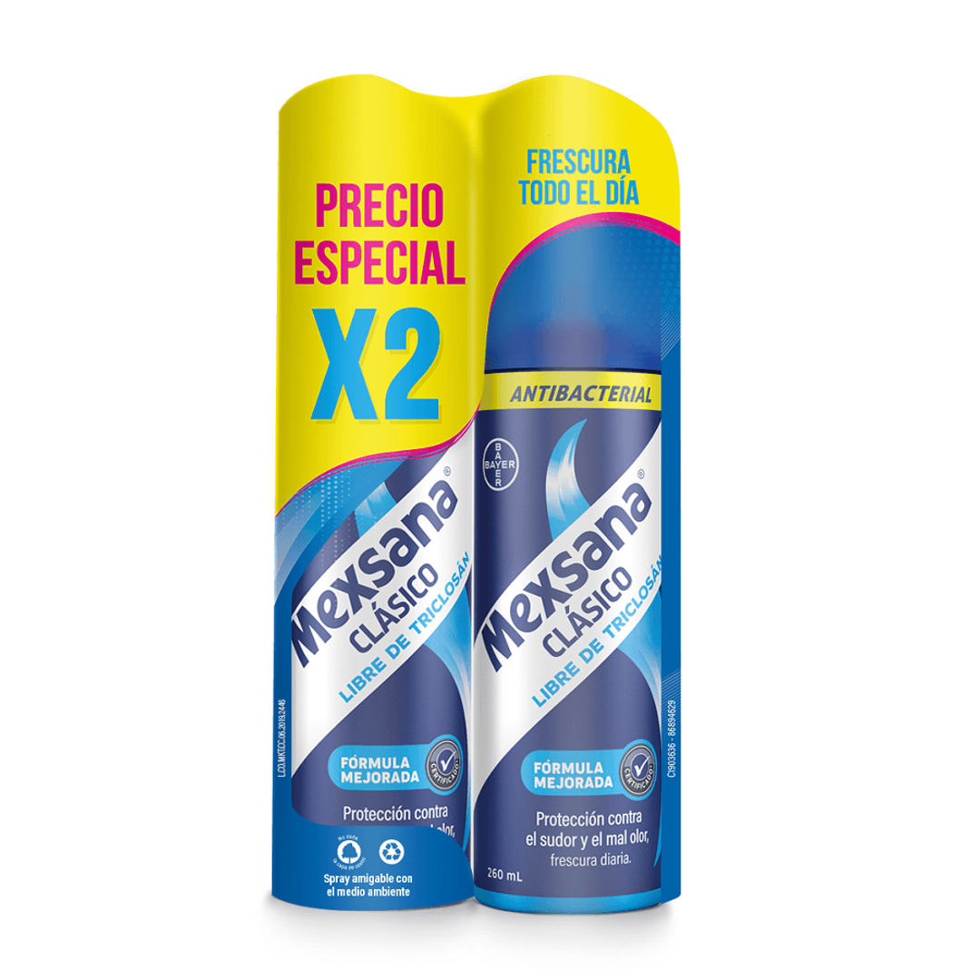 TALCO MEXANA SPRAY MEN CLASICO*2*260ML