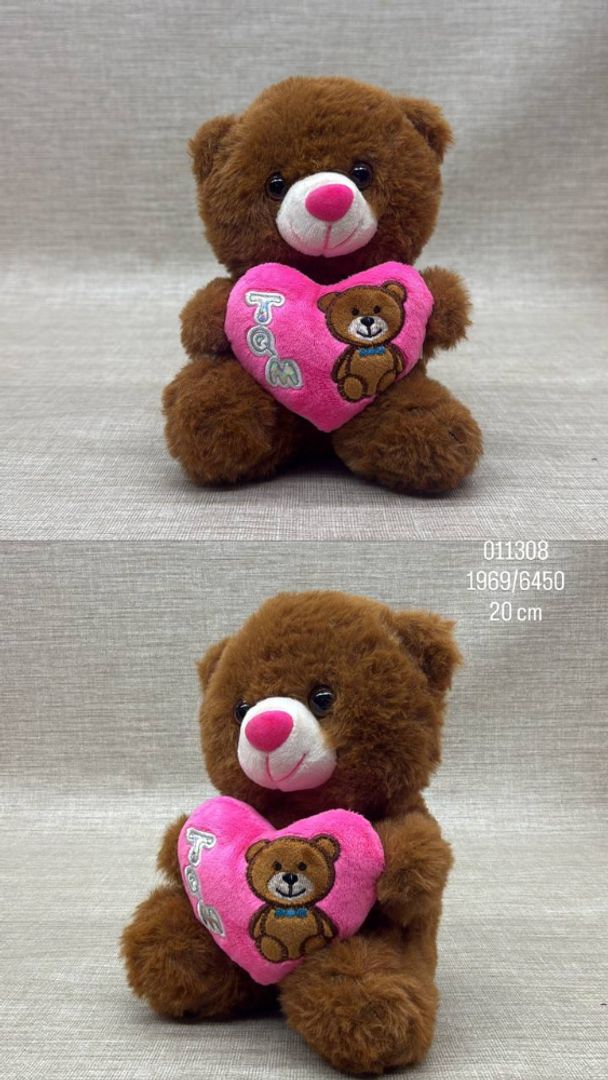 OSO CORAZON SURTIDO ECONOMICO DE 20 CM