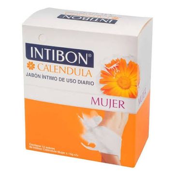 Imagen del producto JABON INTIMO INTIBON MUJER CALENDULA DIS X 10 SOB